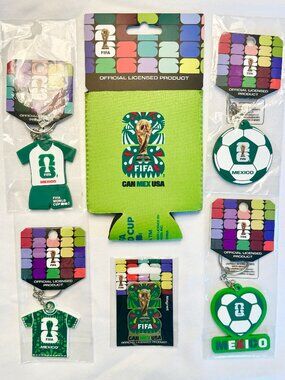 2026 FIFA WORLD CUP Mexico Lot MEXICAN Keychains Magnet Koozie GUADALAJARA